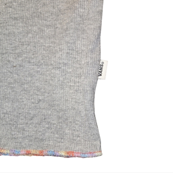 Vans Linear Mini Dress w/ Colorful Stripe Edge in Grey Size. Medium. - Picture 5 of 8